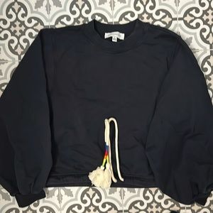 Black something navy sweatshirt sz large NBW